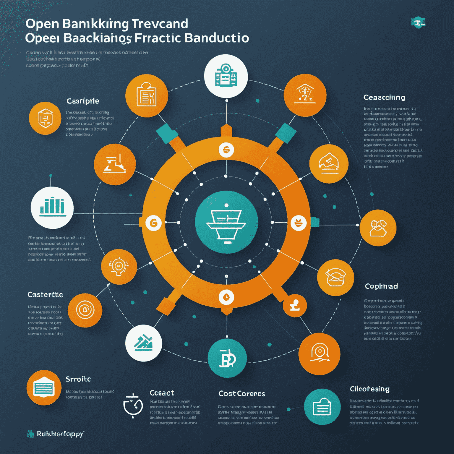 Infographic showing the benefits of open banking for European businesses, including cost reduction, fraud prevention, and improved user experience